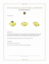 8.58 Ct. Lemon Quartz from Brazil Appraisal