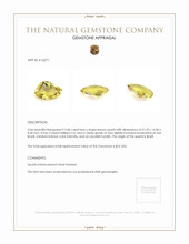 15.06 Ct. Lemon Quartz from Brazil Appraisal