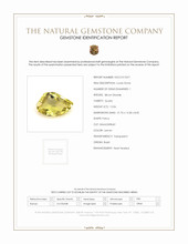 15.06 Ct. Lemon Quartz from Brazil Scan Report