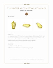 17.29 Ct. Quartz from Brazil Appraisal