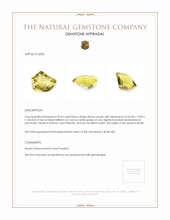 29.63 Ct. Quartz from Brazil Appraisal