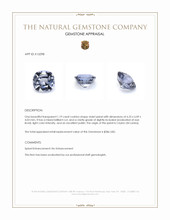 1.19 Ct. Violet Spinel from Ceylon (Sri Lanka) Appraisal