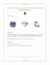 0.90 Ct. Purple Spinel from Ceylon (Sri Lanka) Appraisal