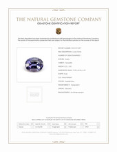 3.55 Ct. Tanzanite from Tanzania Scan Report