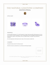 1.22 Ct. Violet Tanzanite from Tanzania Appraisal