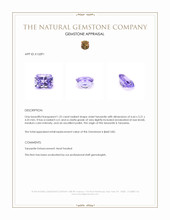 1.22 Ct. Tanzanite from Tanzania Appraisal