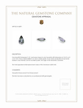 1.81 Ct. Bi Color Tanzanite from Tanzania Appraisal