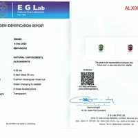 4.05 Ct. Alexandrite from Ceylon (Sri Lanka) Scan Report