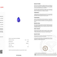 6.41 Ct. Tanzanite from Tanzania Scan Report