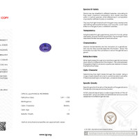 4.05 Ct. Tanzanite from Tanzania Scan Report