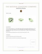 1.91 Ct. Grossular Garnet from Madagascar Appraisal