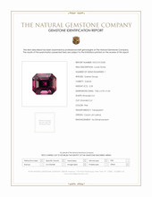 2.33 Ct. Garnet from Ceylon (Sri Lanka) Scan Report