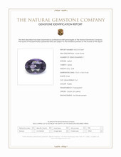 3.28 Ct. Purple Spinel from Ceylon (Sri Lanka) Scan Report