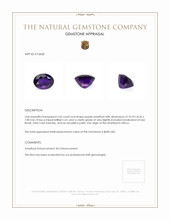 3.45 Ct. Amethyst from Africa Appraisal
