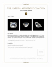 10.98 Ct. White Quartz from Namibia Appraisal