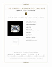 10.98 Ct. White Quartz from Namibia Scan Report