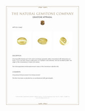 3.50 Ct. Cabochon Chrysoberyl from Ceylon (Sri Lanka) Appraisal