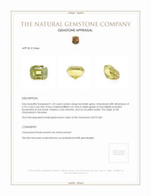 1.54 Ct. Chrysoberyl from Tanzania Appraisal