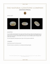 4.45 Ct. White Opal from Ethiopia Appraisal