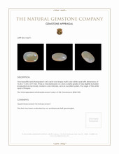 4.45 Ct. White Opal from Ethiopia Appraisal