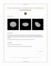 4.57 Ct. White Opal from Ethiopia Appraisal