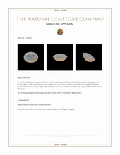 2.35 Ct. White Opal from Ethiopia Appraisal