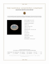 2.35 Ct. Yellow Cabochon White Opal (Light Opal) from Ethiopia Scan Report