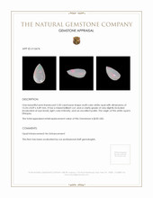 2.20 Ct. White Opal from Ethiopia Appraisal