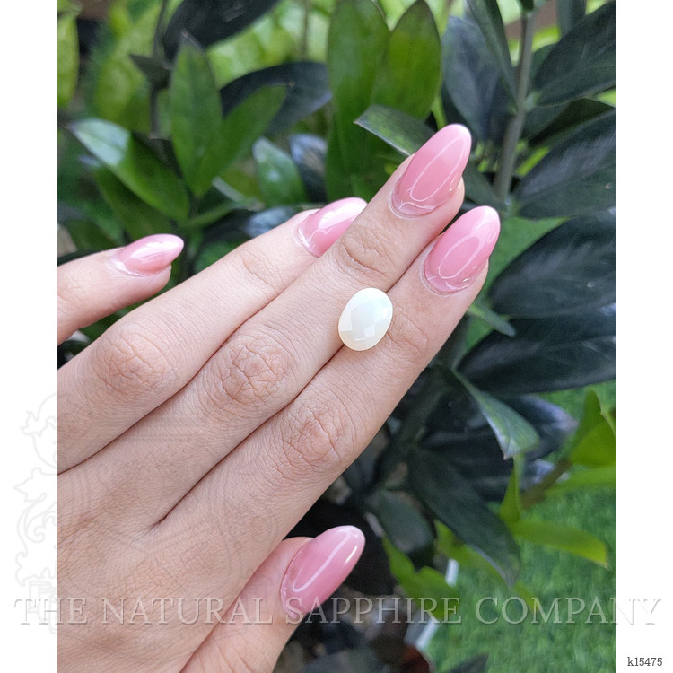 2.86 Ct. Cabochon White Opal from Ethiopia