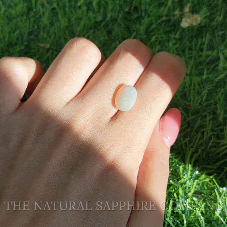 2.86 Ct. Cabochon White Opal from Ethiopia