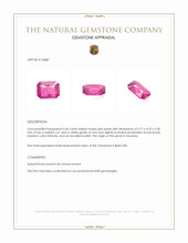 0.60 Ct. Spinel from Tanzania Appraisal