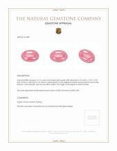 14.12 Ct. Pink Cabochon Agate from Namibia Appraisal