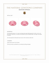 14.12 Ct. Pink Cabochon Agate from Namibia Appraisal
