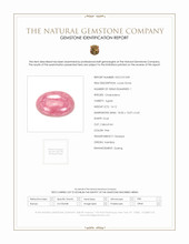14.12 Ct. Pink Cabochon Agate from Namibia Scan Report
