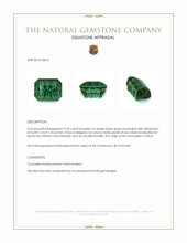 19.26 Ct. Bluish Green Tourmaline from Africa Appraisal