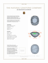 22.49 Ct. Red Rubellite Tourmaline from Ceylon (Sri Lanka) 3 D Scan Report