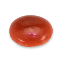1.00 Ct. Orangish Red Cabochon Coral from Italy Video