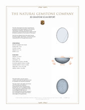 1.64 Ct. Orange Cabochon Coral from Italy 3 D Scan Report