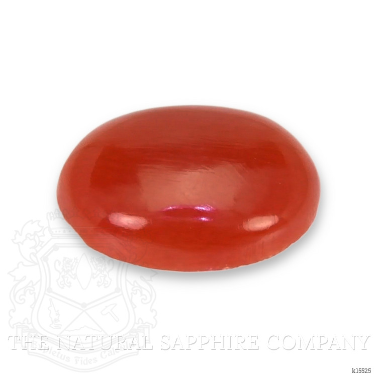 0.49 Ct. Orangish Red Cabochon Coral from Italy