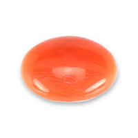 1.10 Ct. Orange Cabochon Coral from Italy Video