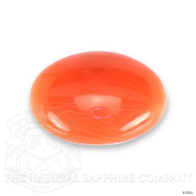 1.10 Ct. Orange Cabochon Coral from Italy