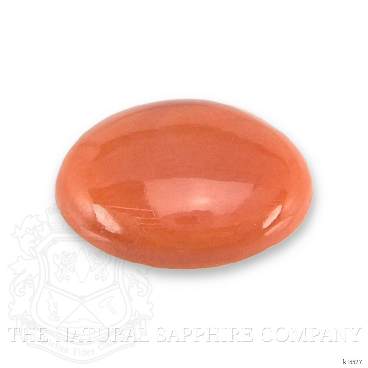 0.78 Ct. Orange Cabochon Coral from Italy