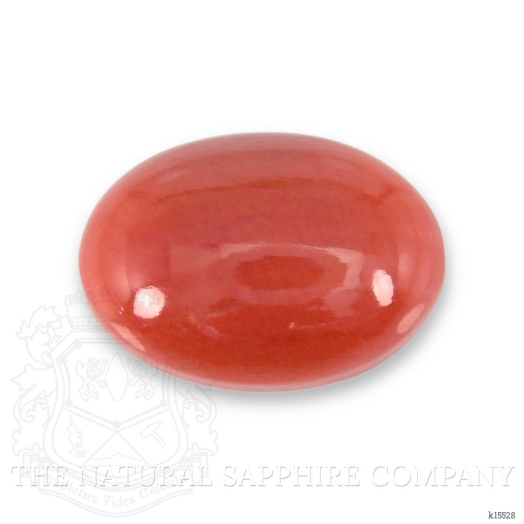 0.66 Ct. Orangish Red Cabochon Coral from Italy