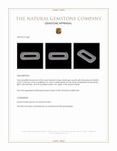 43.00 Ct. Bluish Grey Quartz from Brazil Appraisal