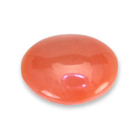 0.61 Ct. Orange Cabochon Coral from Italy Video