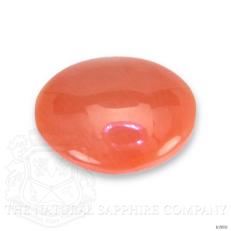 0.61 Ct. Orange Cabochon Coral from Italy