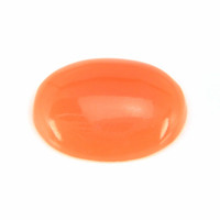 1.06 Ct. Orange Cabochon Coral from Italy Video