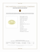 11.77 Ct. White Cabochon Jade from Burma (Myanmar) Scan Report