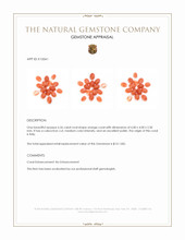 6.56 Ct. Cabochon Coral from Italy Appraisal