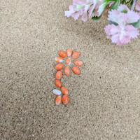 6.56 Ct. Cabochon Coral from Italy Life Style